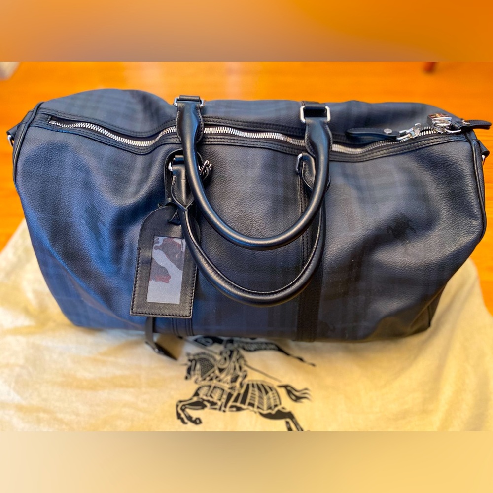 Burberry Haymarket Check Duffel Bag